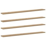 vidaXL Raft pentru cărți 4 pcs Maro 100 x 10 x 1,5 cm Lemn compozit