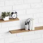 vidaXL Raft pentru cărți 4 pcs Maro 100 x 10 x 1,5 cm Lemn compozit