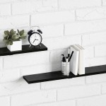 vidaXL Raft pentru cărți 4 pcs Negru 100 x 10 x 1,5 cm Lemn compozit