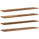 vidaXL Raft pentru cărți 4 pcs Maro 100 x 20 x 1,5 cm Lemn compozit