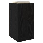 vidaXL Unitate TV cu raft Altele cu depozitare cu ușă 2 pcs Stejar negru Lemn compozit