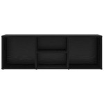 vidaXL Bancă de depozitare tapițată Stejar negru 102 x 35 x 35 cm vidaXL Bancă de depozitare tapițată Stejar negru 102 x 35 x 35 cm
