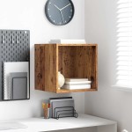 vidaXL Dulap de perete Lemn vechi 37 x 37 x 37 cm Lemn compozit