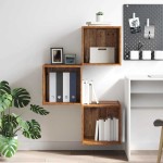 vidaXL Dulap de perete Lemn vechi 37 x 37 x 37 cm Lemn compozit