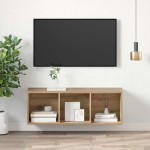 vidaXL Cabinet TV stejar artizanal 37 x 37 x 107 cm Lemn compozit vidaXL Cabinet TV stejar artizanal 37 x 37 x 107 cm Lemn compozit