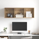 vidaXL Cabinet TV stejar artizanal 37 x 37 x 107 cm Lemn compozit vidaXL Cabinet TV stejar artizanal 37 x 37 x 107 cm Lemn compozit