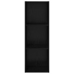 vidaXL Set comodă TV Stejar Negru 37 x 37 x 107 cm Lemn compozit