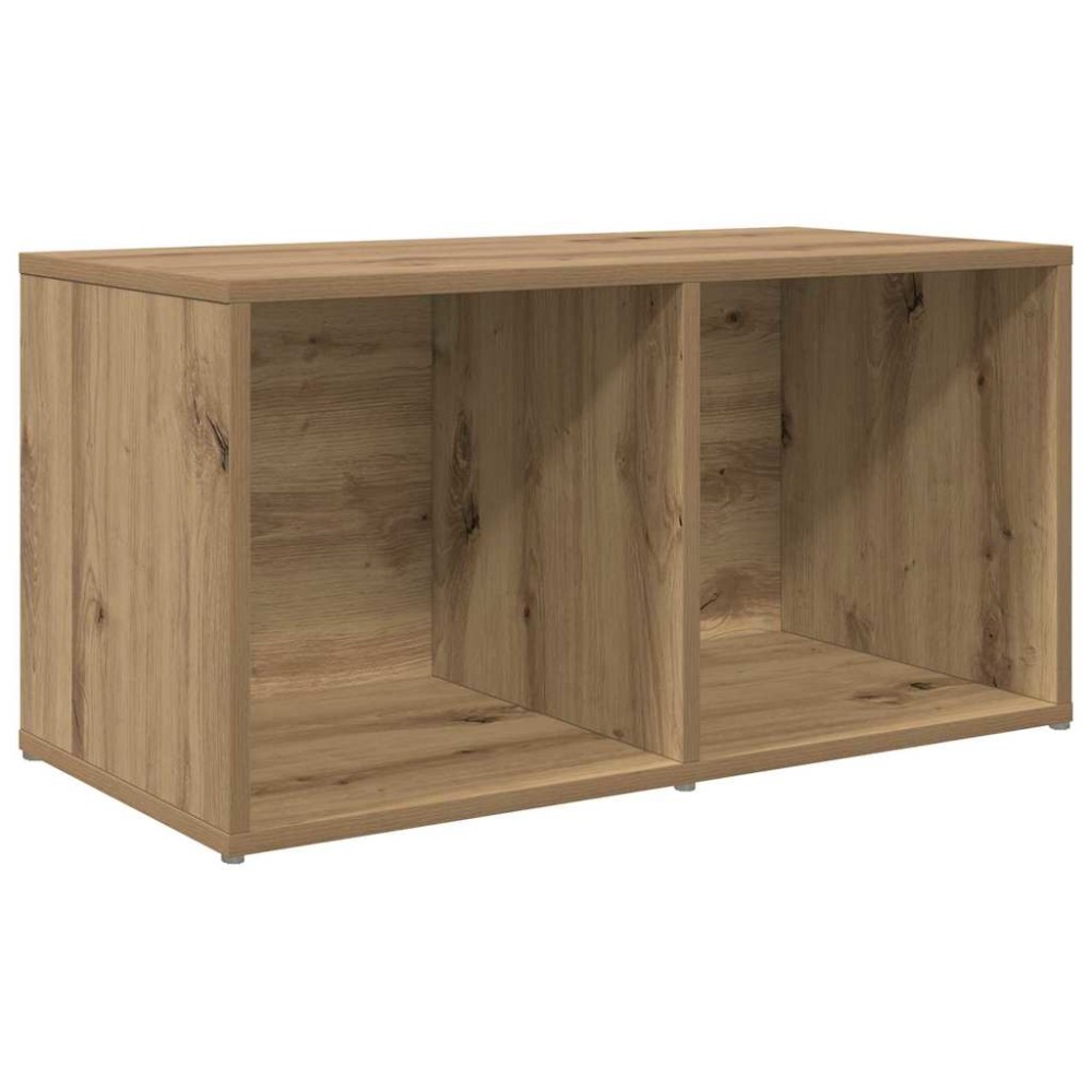 vidaXL Cabinet TV cu depozitare stejar artizanal Lemn compozit