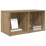 vidaXL Cabinet TV cu depozitare stejar artizanal Lemn compozit vidaXL Cabinet TV cu depozitare stejar artizanal Lemn compozit