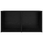 vidaXL Cabinet TV cu depozitare Stejar negru Lemn compozit vidaXL Cabinet TV cu depozitare Stejar negru Lemn compozit