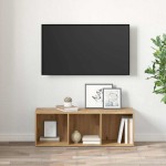 vidaXL Cabinet TV cu depozitare stejar artizanal Lemn compozit vidaXL Cabinet TV cu depozitare stejar artizanal Lemn compozit