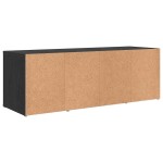 vidaXL Cabinet TV cu depozitare Stejar negru Lemn compozit vidaXL Cabinet TV cu depozitare Stejar negru Lemn compozit