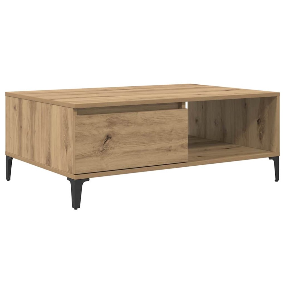 vidaXL Masă de cafea stejar artizanal 90 x 60 x 35 cm Lemn compozit