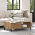 vidaXL Masă de cafea stejar artizanal 90 x 60 x 35 cm Lemn compozit vidaXL Masă de cafea stejar artizanal 90 x 60 x 35 cm Lemn compozit