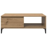 vidaXL Masă de cafea stejar artizanal 90 x 60 x 35 cm Lemn compozit vidaXL Masă de cafea stejar artizanal 90 x 60 x 35 cm Lemn compozit