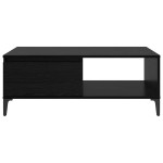 vidaXL Masă de cafea Stejar negru 90 x 60 x 35 cm Lemn compozit vidaXL Masă de cafea Stejar negru 90 x 60 x 35 cm Lemn compozit