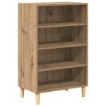 vidaXL Bufet cu raft stejar artizanal 57 x 35 x 90 cm Lemn compozit vidaXL Bufet cu raft stejar artizanal 57 x 35 x 90 cm Lemn compozit