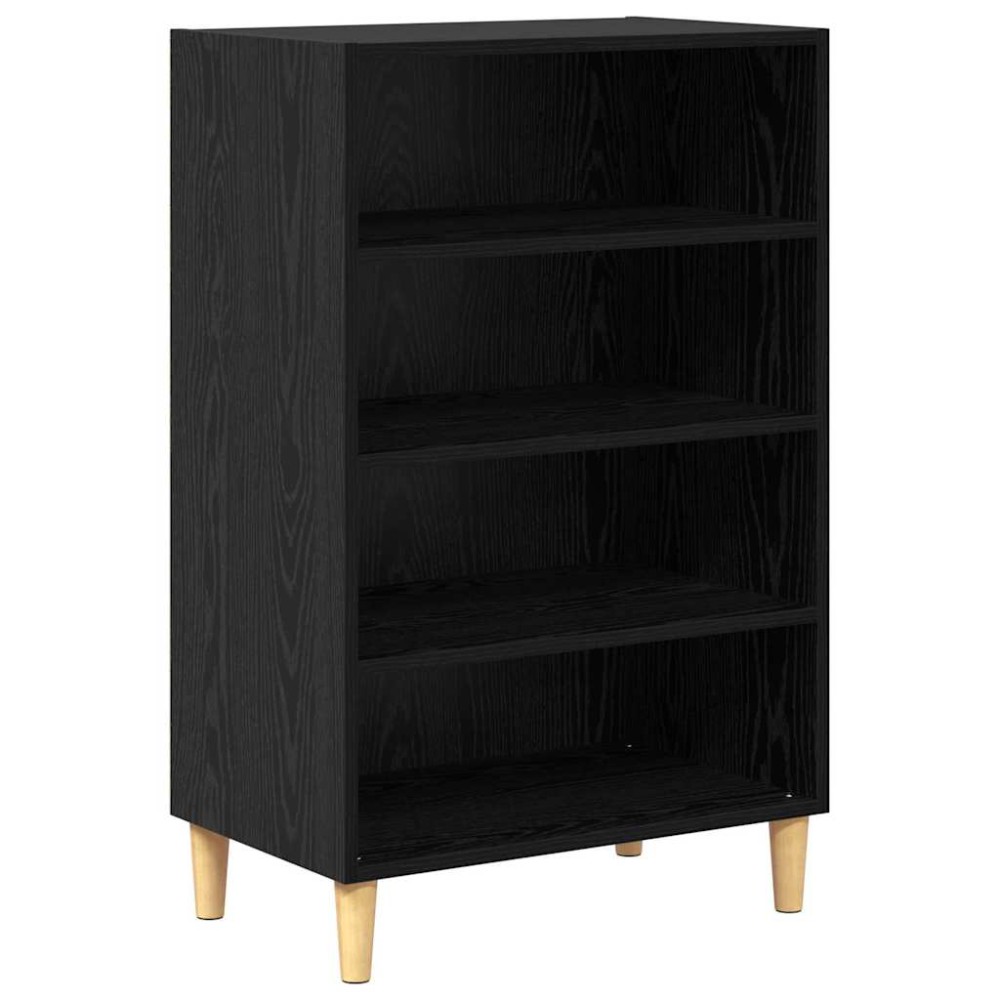 vidaXL Bufet cu raft Stejar negru 57 x 35 x 90 cm Lemn compozit