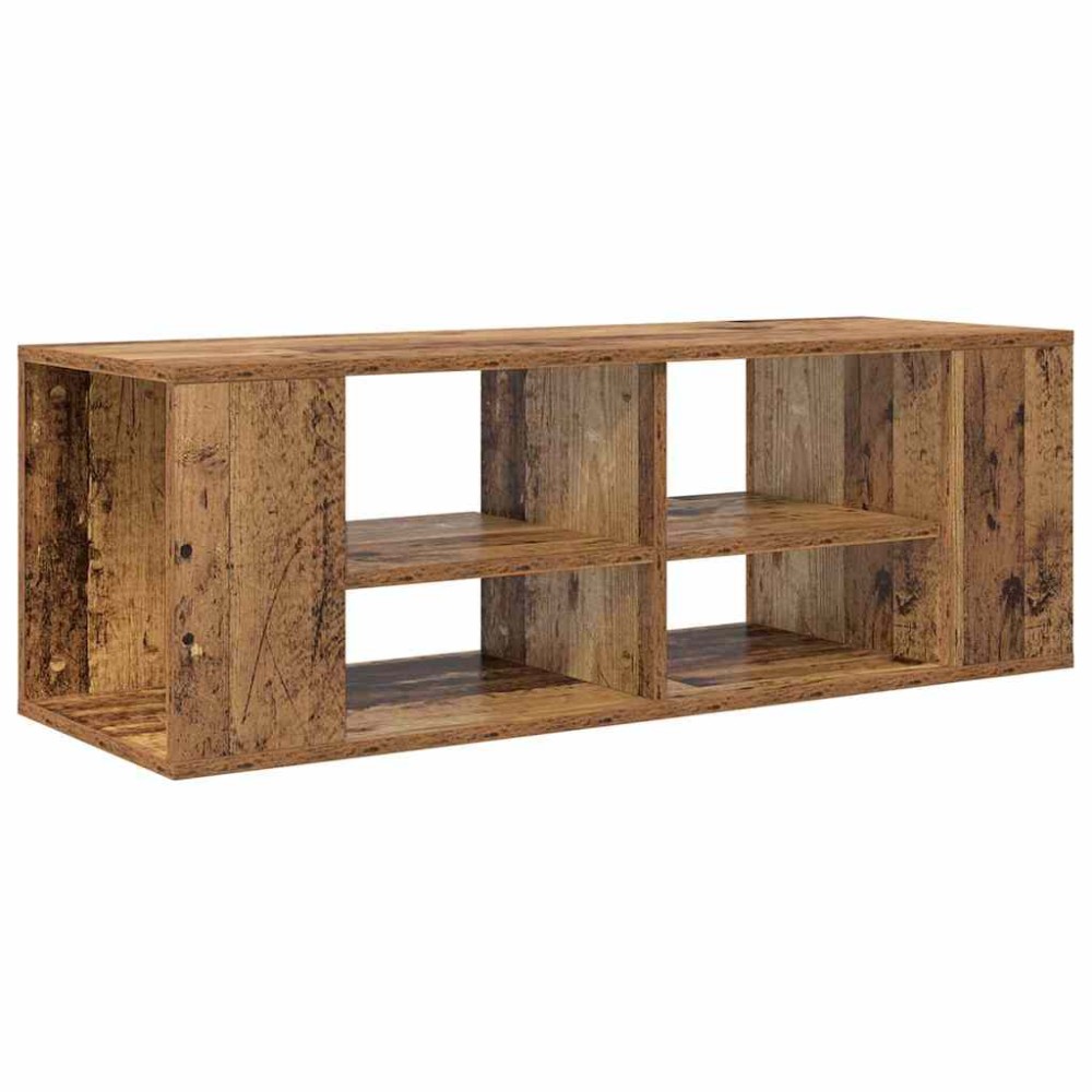 vidaXL Cabinet TV cu raft Pe perete Lemn vechi 102 x 35 x 35 cm Lemn compozit