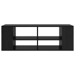 vidaXL Dulap pentru TV Montat pe Perete Stejar negru 102 x 35 x 35 cm