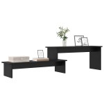 vidaXL Set comodă TV Stejar Negru 180 x 30 x 43 cm Lemn compozit