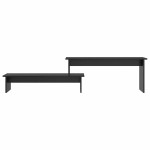 vidaXL Set comodă TV Stejar Negru 180 x 30 x 43 cm Lemn compozit