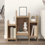 vidaXL Dulap lateral stejar artizanal 60 x 26 x 60 cm Lemn compozit