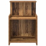 vidaXL Dulap de pat Lemn vechi 40 x 35 x 60 cm PAL vidaXL Dulap de pat Lemn vechi 40 x 35 x 60 cm PAL