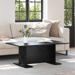 vidaXL Masă de cafea Stejar negru 103.5 x 60 x 40 cm Lemn compozit vidaXL Masă de cafea Stejar negru 103.5 x 60 x 40 cm Lemn compozit