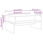 vidaXL Masă de cafea Lemn vechi 90 x 55 x 42.5 cm Lemn compozit vidaXL Masă de cafea Lemn vechi 90 x 55 x 42.5 cm Lemn compozit