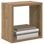 vidaXL Rafturi de perete 2 pcs stejar artizanal 26 x 15 x 26 cm vidaXL Rafturi de perete 2 pcs stejar artizanal 26 x 15 x 26 cm
