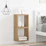 vidaXL Rafturi de perete 2 pcs stejar artizanal 26 x 15 x 26 cm vidaXL Rafturi de perete 2 pcs stejar artizanal 26 x 15 x 26 cm