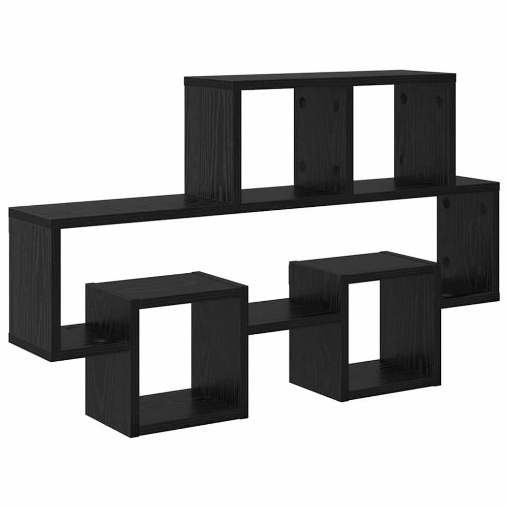 vidaXL Raft de perete Stejar negru 82 x 15 x 51 cm Lemn compozit