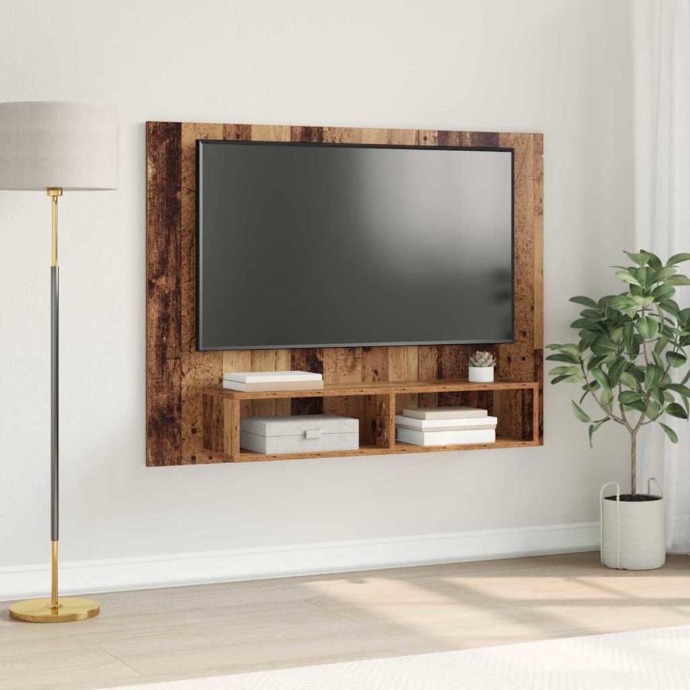 vidaXL Dulap pentru TV pe Perete Lemn vechi 120 x 23.5 x 90 cm