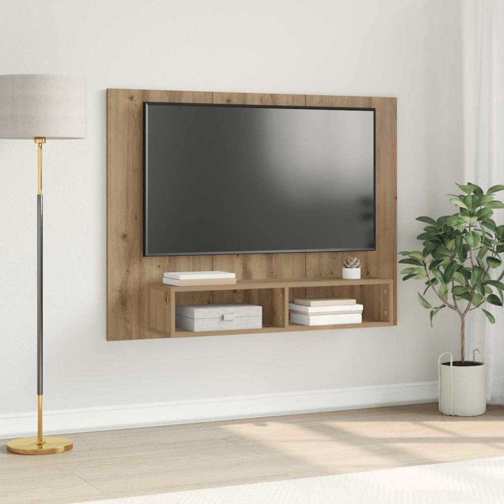vidaXL Dulap pentru TV pe Perete stejar artizanal 120 x 23.5 x 90 cm