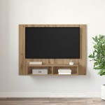 vidaXL Dulap pentru TV pe Perete stejar artizanal 120 x 23.5 x 90 cm