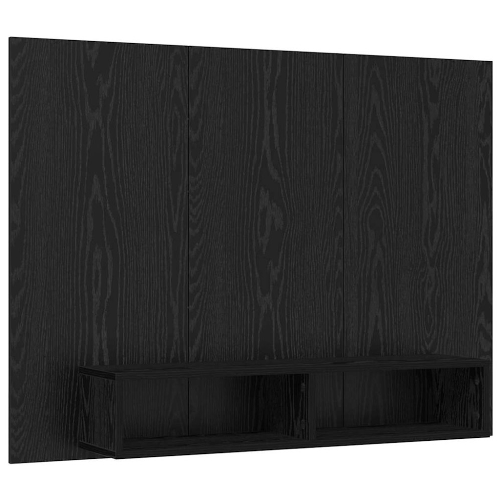 vidaXL Dulap pentru TV pe Perete Stejar negru 120 x 23.5 x 90 cm