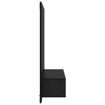 vidaXL Dulap pentru TV pe Perete Stejar negru 120 x 23.5 x 90 cm