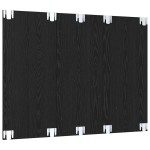 vidaXL Dulap pentru TV pe Perete Stejar negru 120 x 23.5 x 90 cm