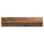 vidaXL Șemele de perete cu raft 2 pcs Lemn vechi 80 x 11.5 x 18 cm