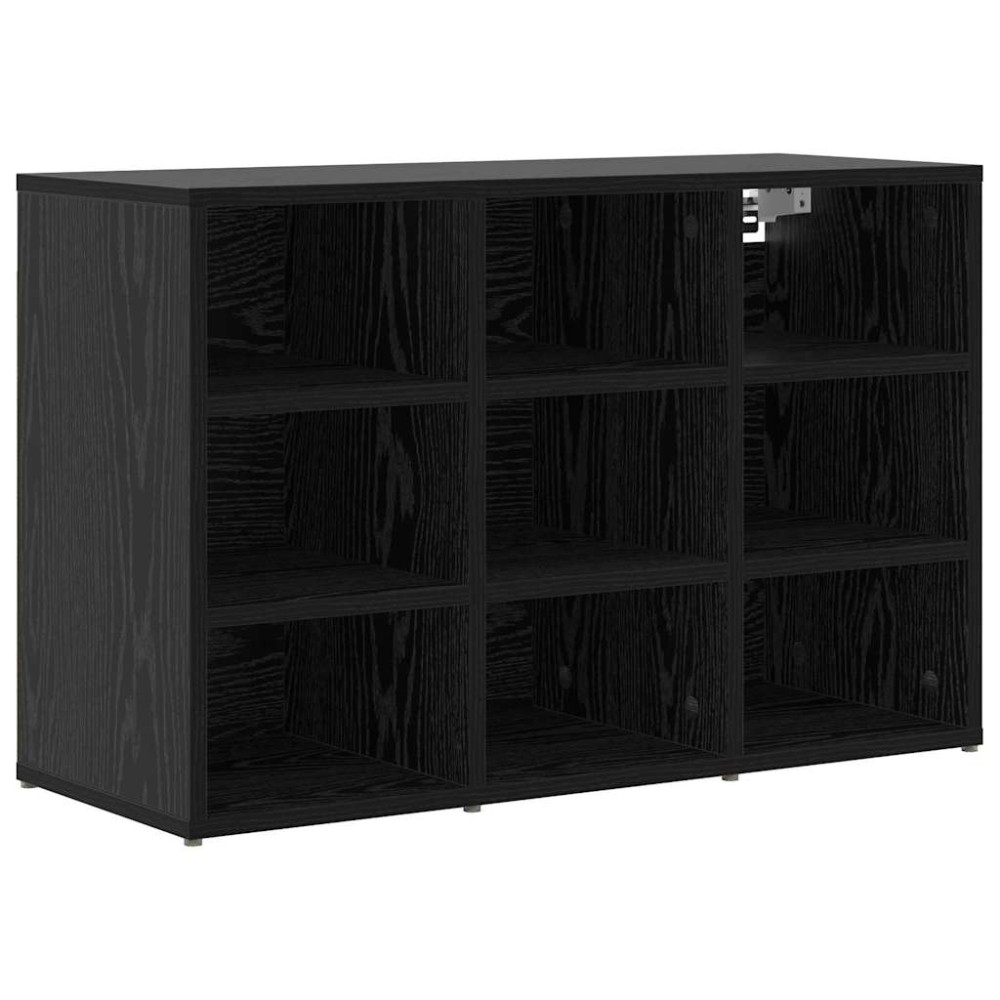 vidaXL Dulap pentru pantofi Stejar negru 103x30x51 cm Lemn compozit