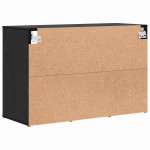 vidaXL Dulap pentru pantofi Stejar negru 103x30x51 cm Lemn compozit vidaXL Dulap pentru pantofi Stejar negru 103x30x51 cm Lemn compozit