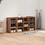vidaXL Dulap pentru pantofi Lemn vechi 103x30x51 cm Lemn compozit vidaXL Dulap pentru pantofi Lemn vechi 103x30x51 cm Lemn compozit