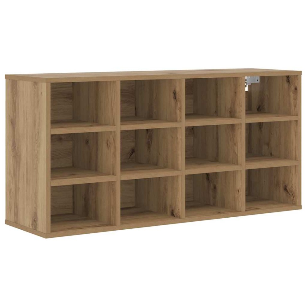 vidaXL Dulap pentru pantofi cu raft stejar artizanal 103x30x51 cm