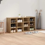 vidaXL Dulap pentru pantofi cu raft stejar artizanal 103x30x51 cm vidaXL Dulap pentru pantofi cu raft stejar artizanal 103x30x51 cm