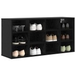 vidaXL Dulap pentru pantofi Stejar negru 103x30x51 cm Lemn compozit vidaXL Dulap pentru pantofi Stejar negru 103x30x51 cm Lemn compozit