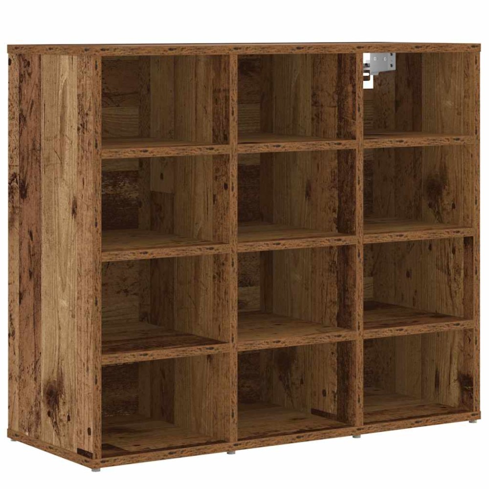 vidaXL Dulap pentru pantofi Lemn vechi 103x30x51 cm Lemn compozit