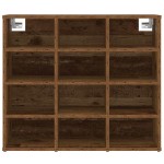 vidaXL Dulap pentru pantofi Lemn vechi 103x30x51 cm Lemn compozit vidaXL Dulap pentru pantofi Lemn vechi 103x30x51 cm Lemn compozit