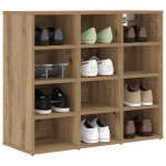vidaXL Dulap pentru pantofi cu raft stejar artizanal 103x30x51 cm vidaXL Dulap pentru pantofi cu raft stejar artizanal 103x30x51 cm