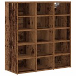 vidaXL Dulap pentru pantofi Lemn vechi 103x30x51 cm Lemn compozit